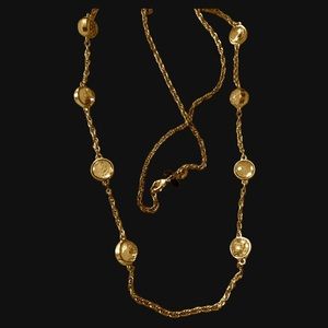 J CREW AMBER CANNONBALL NECKLACE